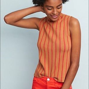 Anthropologie Moth mock neck tank top